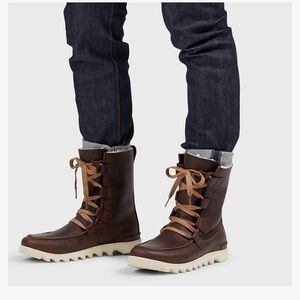 Sorel Kezar Storm Waterproof Winter Boots, Brown Leather, Men's size 7